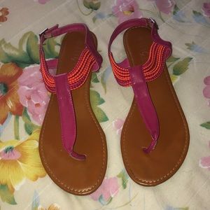 Pink & Orange Strap  Sandals
